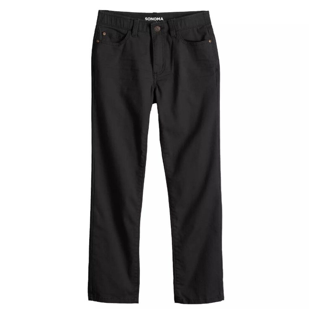 Sonoma Brand Boys Jeans | 10 Husky | Straight Leg | Black |